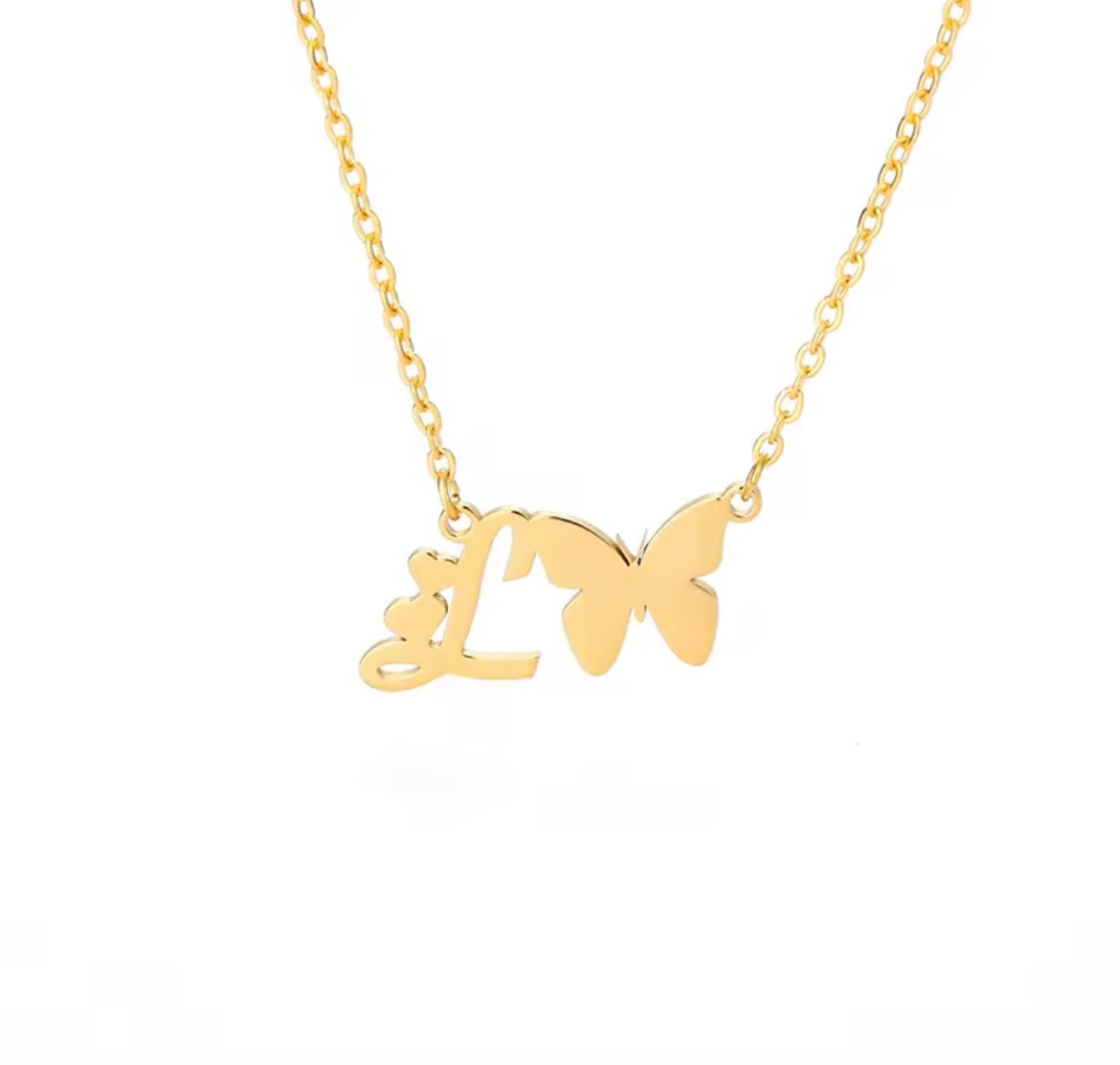 Custom Mariposa Initial Butterfly Necklace *Pre Order*