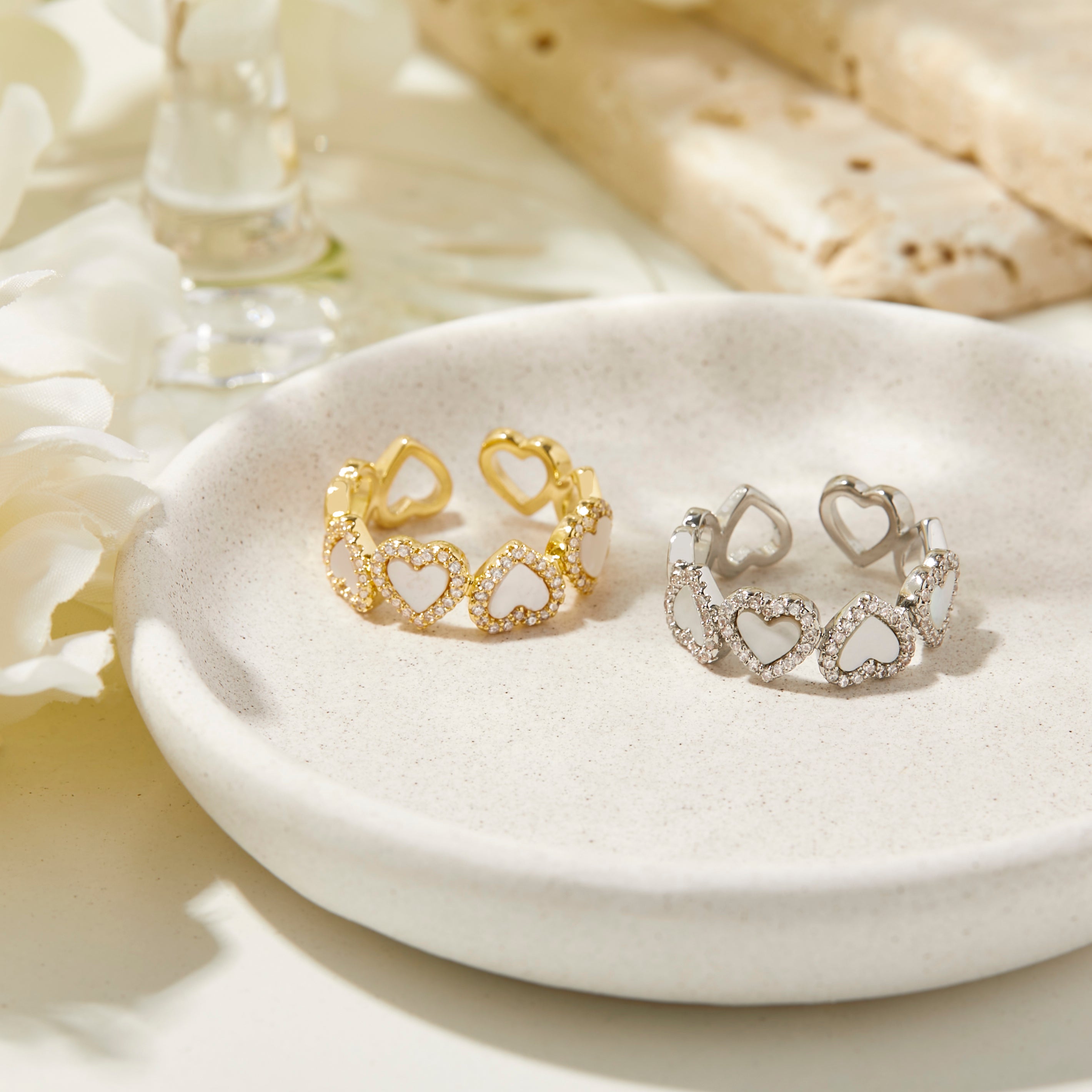 14K Lover Girl Heart Daily Rings