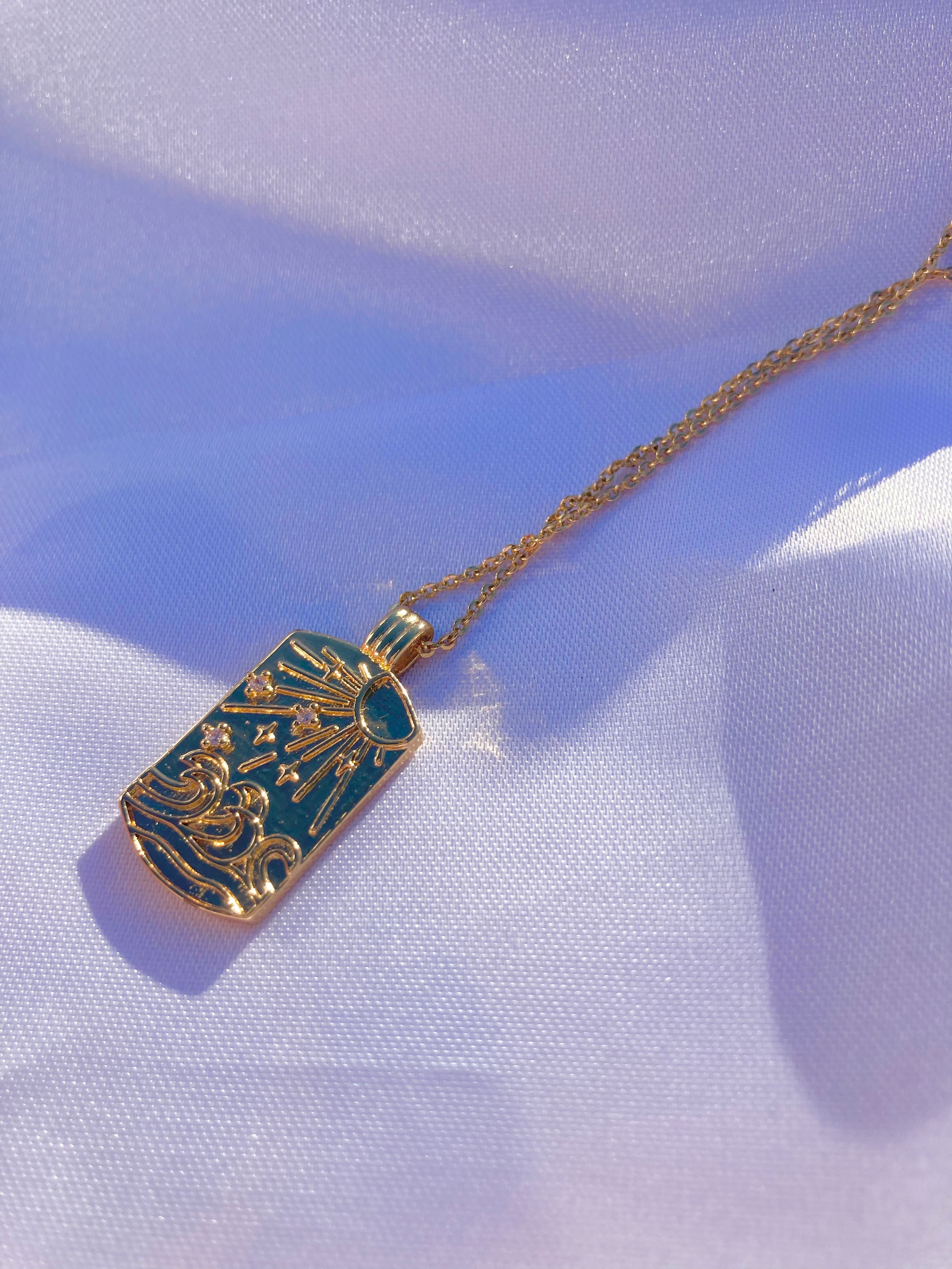 Water Element Medallion Necklace