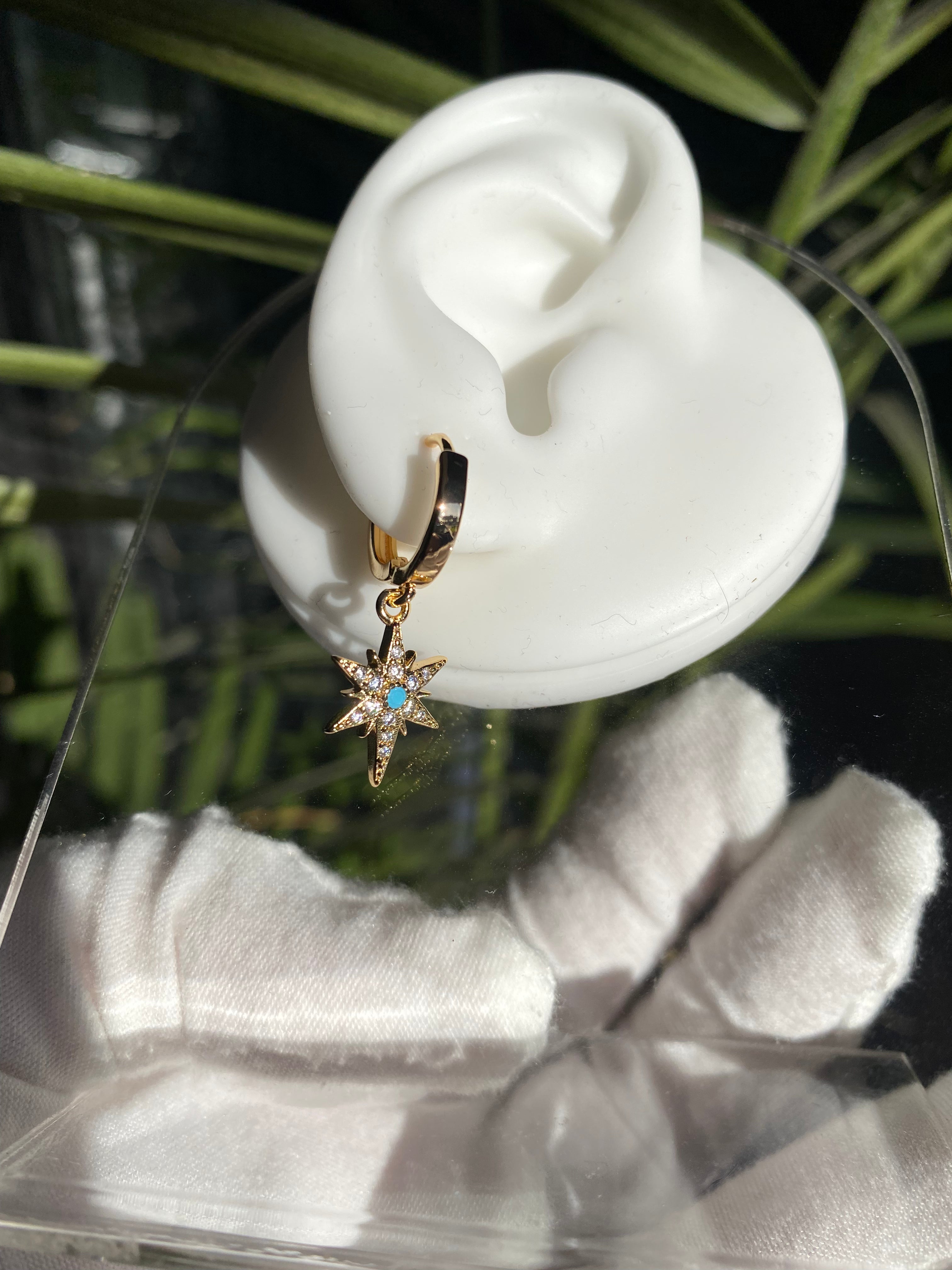 24K Gold Filled Celestial Star Seed Earrings