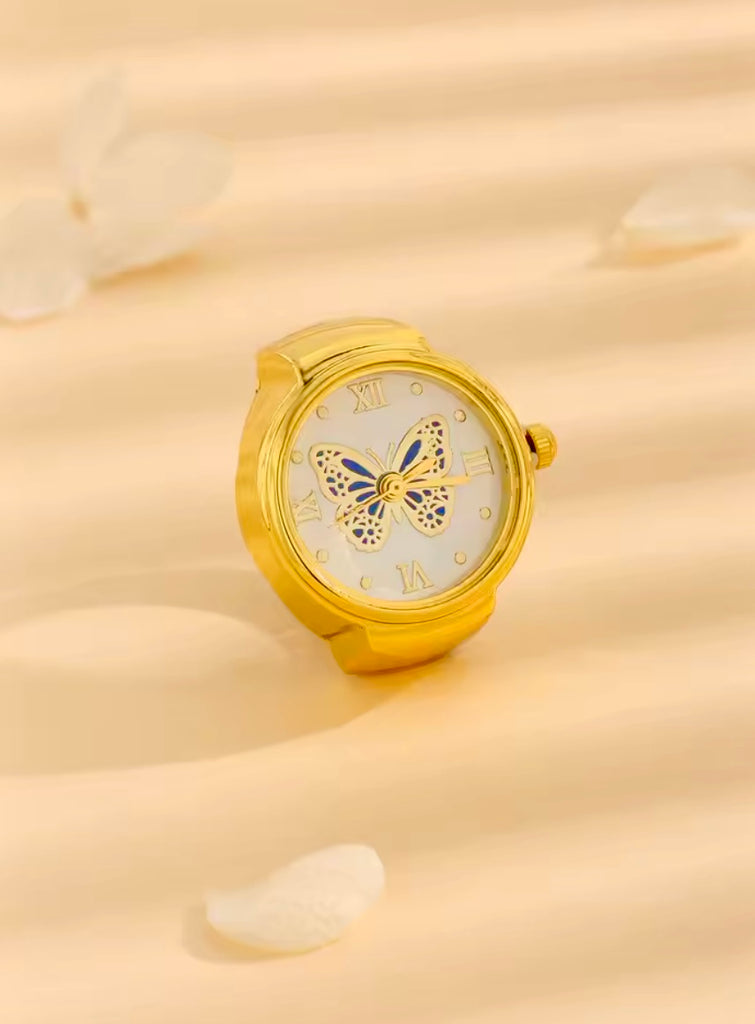 Vintage Mariposa Ring Watch