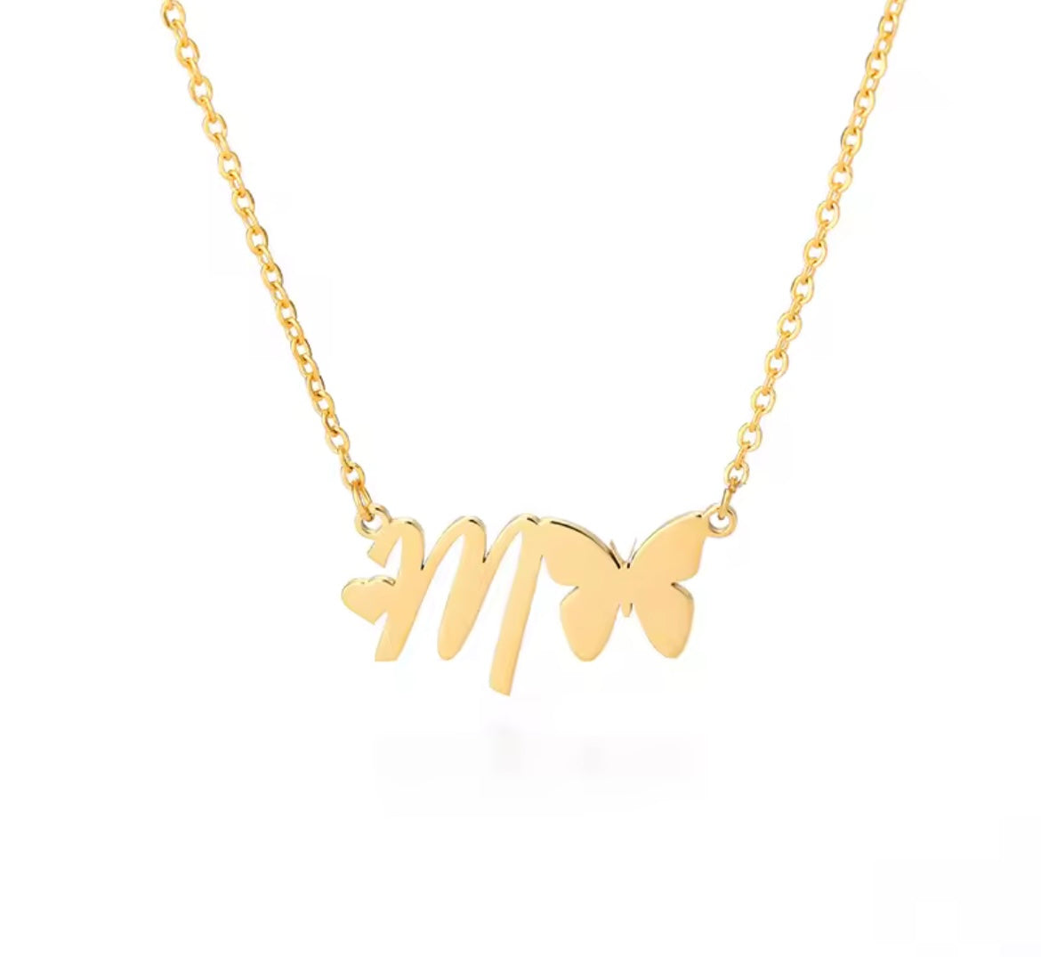 ~PRE ORDER~ Custom Mariposa Initial Necklace