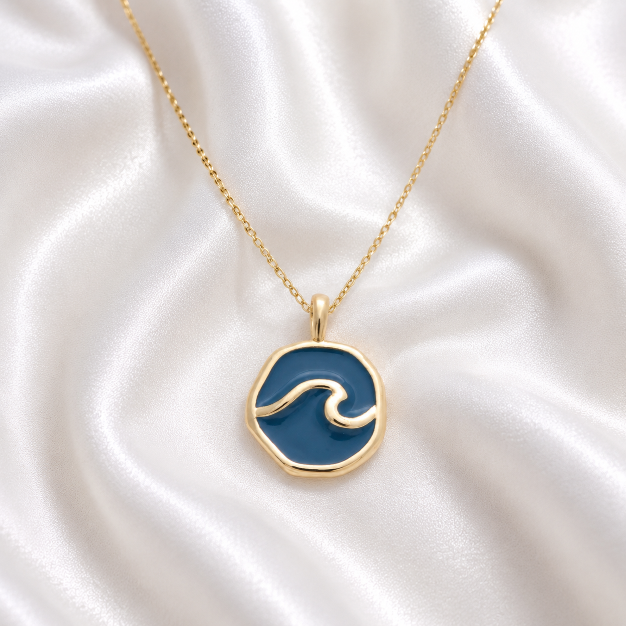 Gold Filled Deep Water Wave Necklace