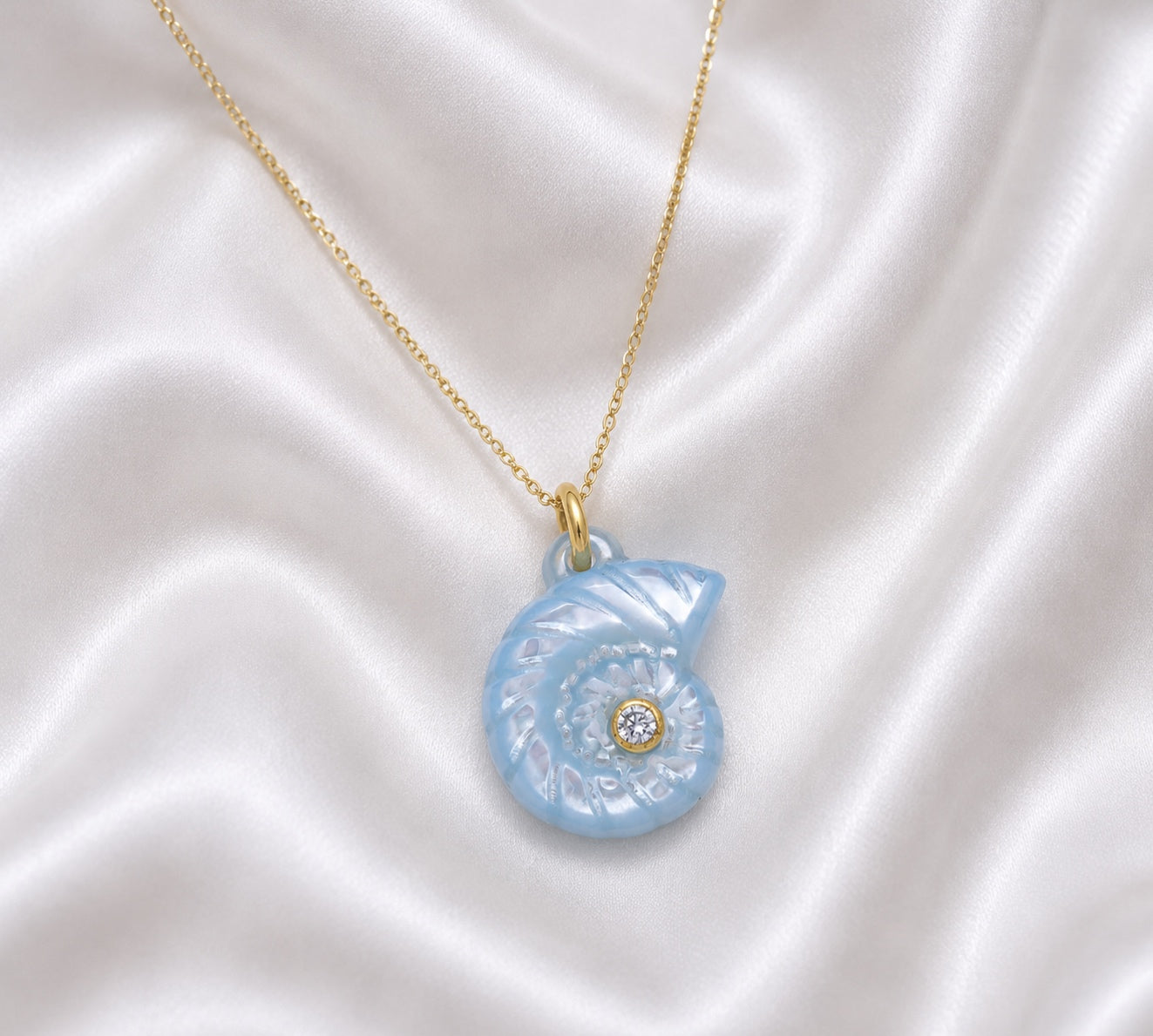 Sirena’s Spiral Shell Necklace