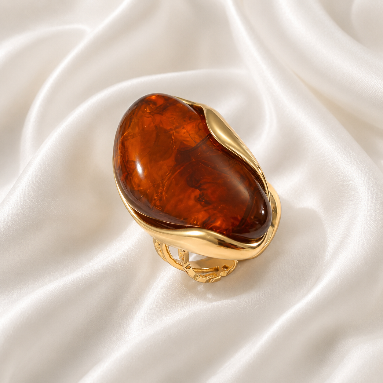 Stainless Steel Resin Oval ring *Pre Order*