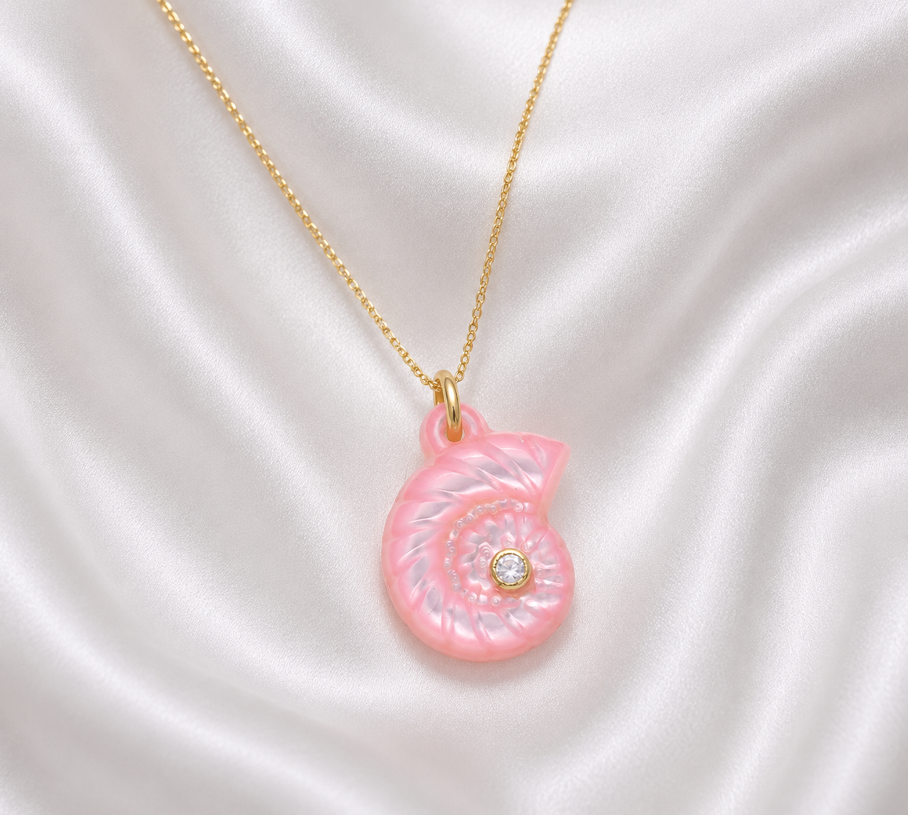 Sirena’s Spiral Shell Necklace