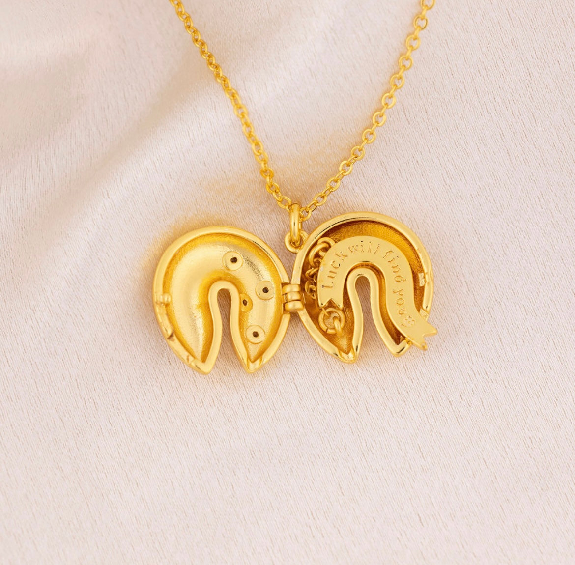Affirmation Fortune Cookie Necklace *PRE ORDER*