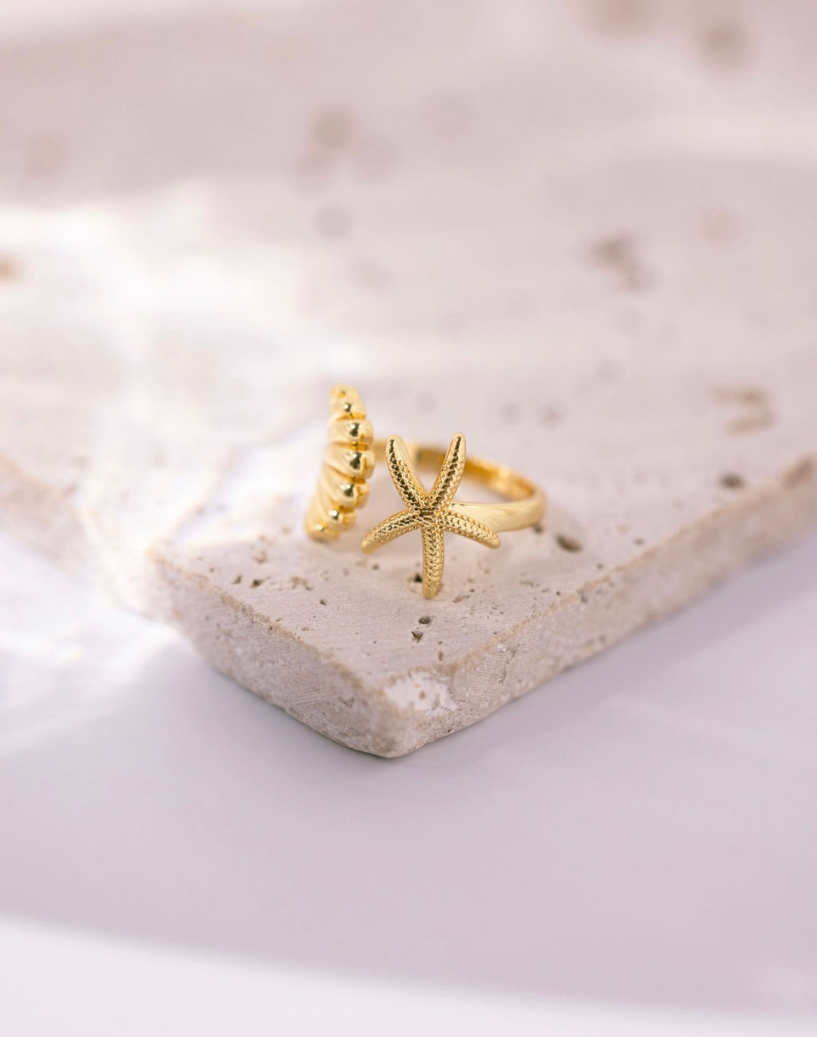 Sirena’s Gold Filled Star Fish Rings