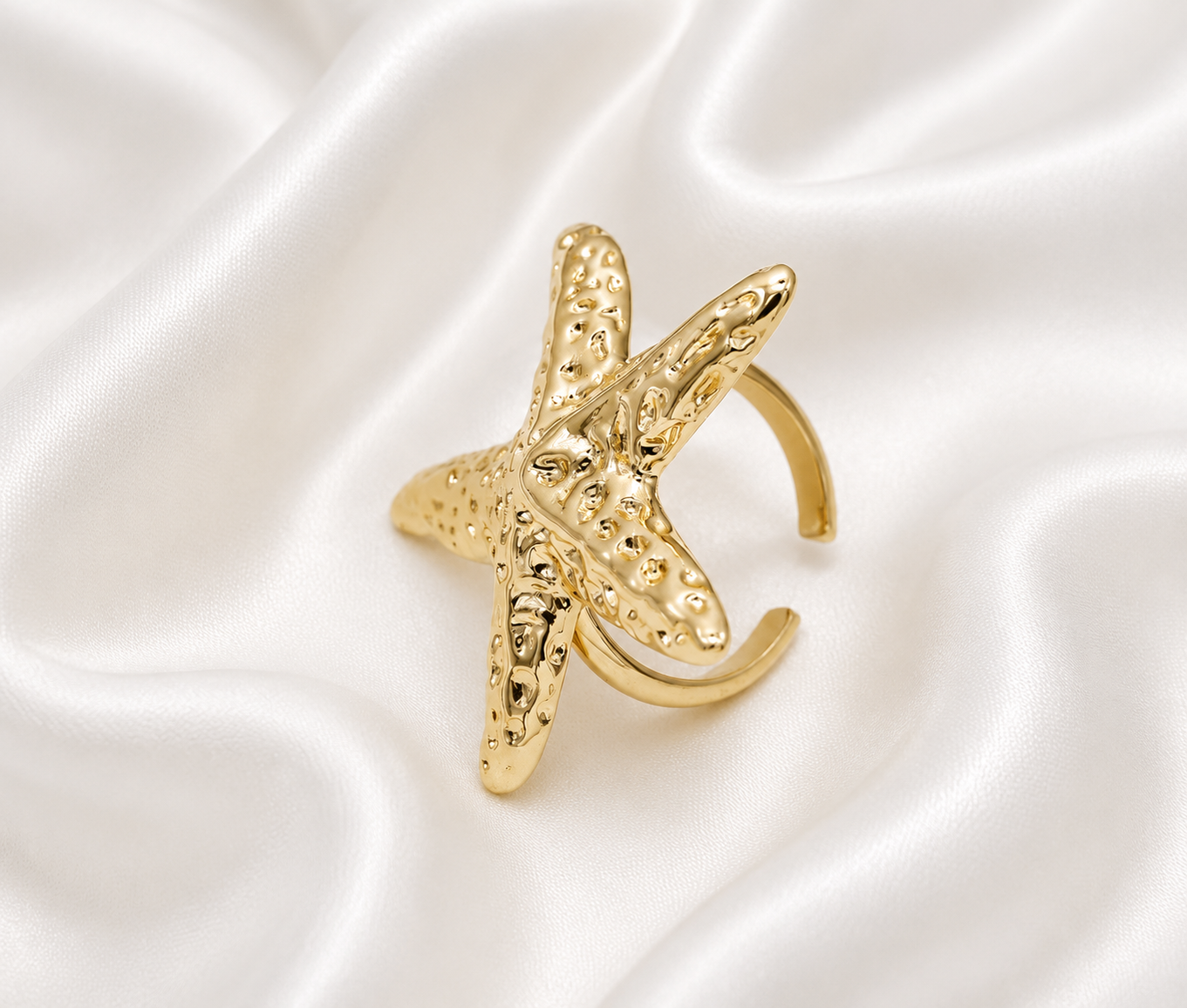 24K Gold Filled Sirena Starfish Ring