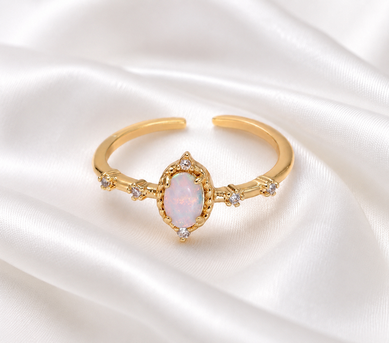 Gold Filled Opal Tidal Dream Ring