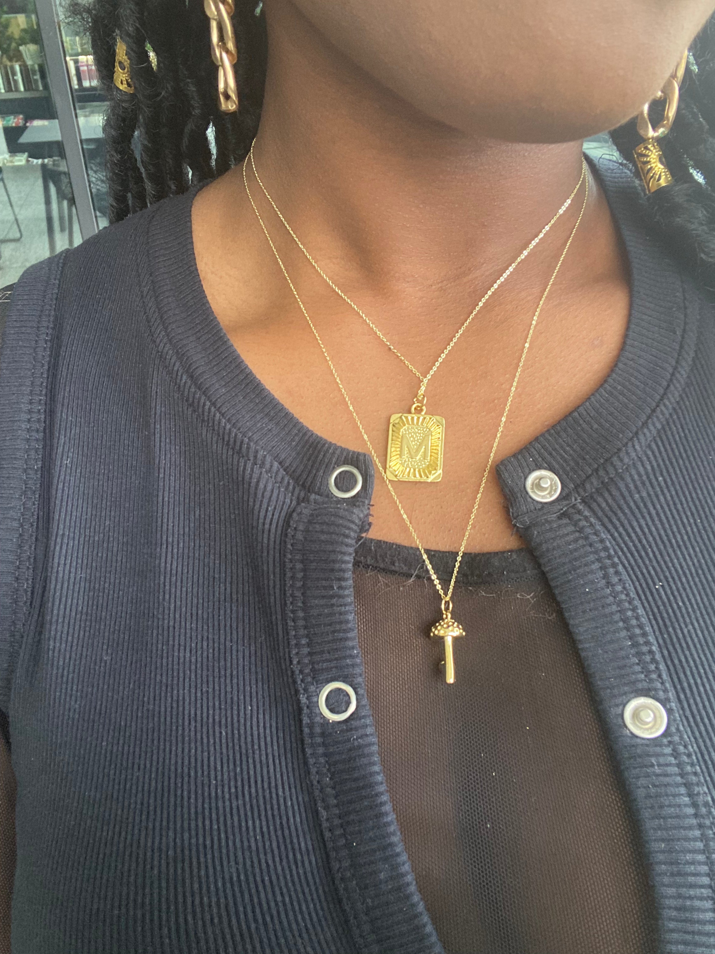 Maleah’s 14K Gold Filled Mushroom Necklace