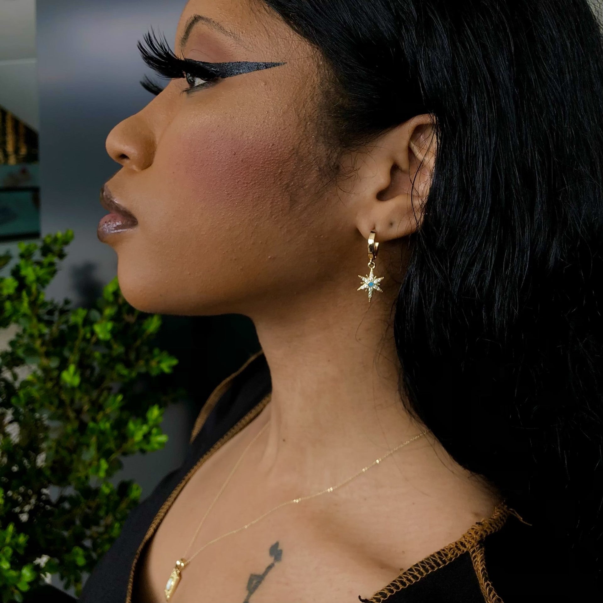 24K Gold Filled Celestial Star Seed Earrings
