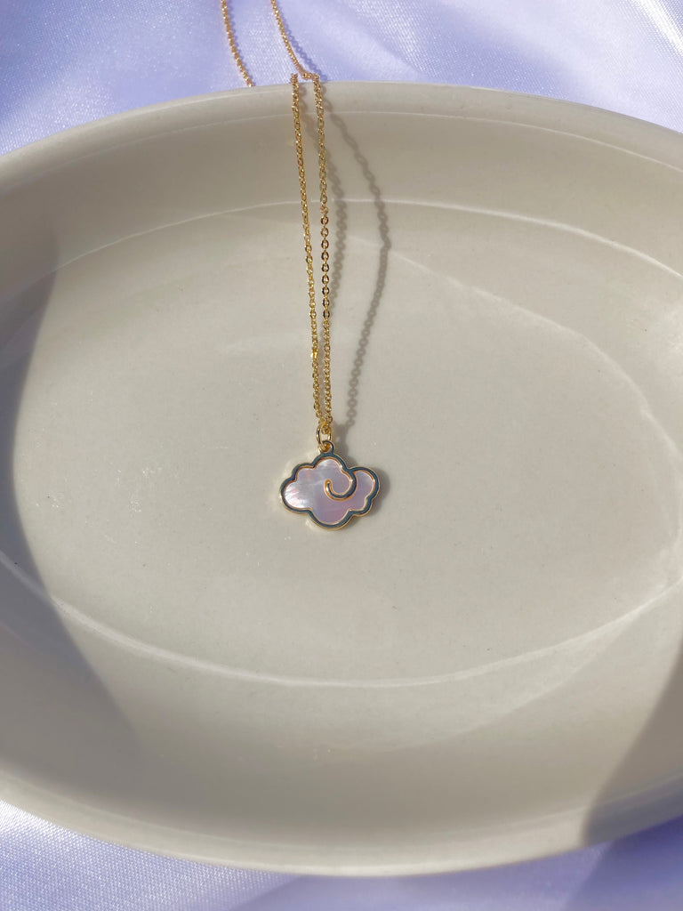 Mother Of Pearl Cloud Necklace