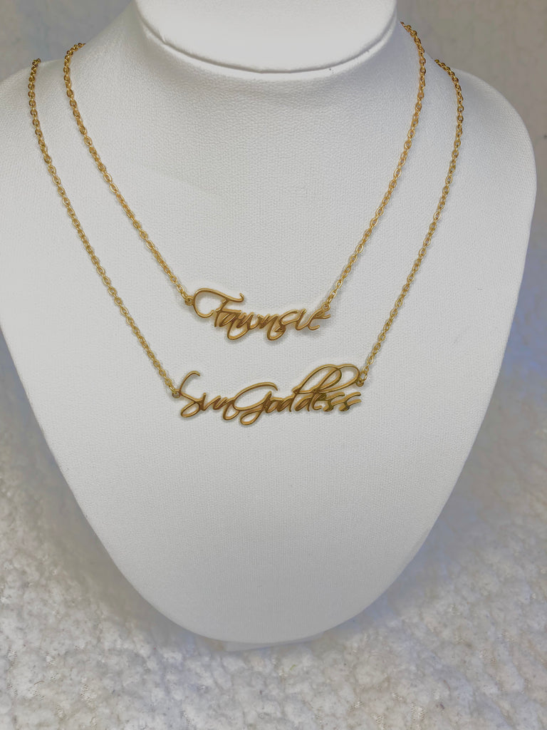 ~PRE ORDER~ Luxury Autograph Name Necklace