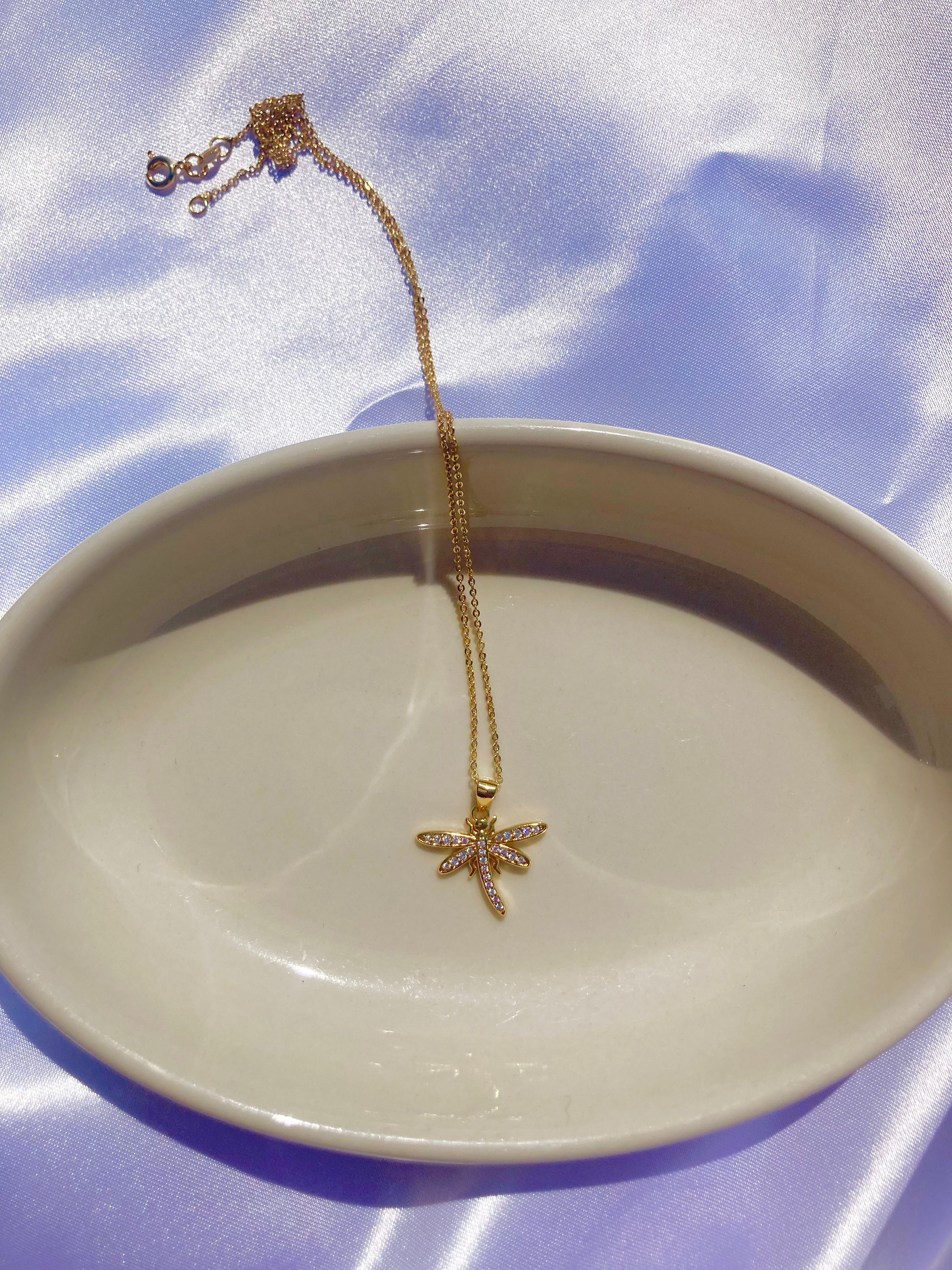 Gold Filled Dainty Dragonfly