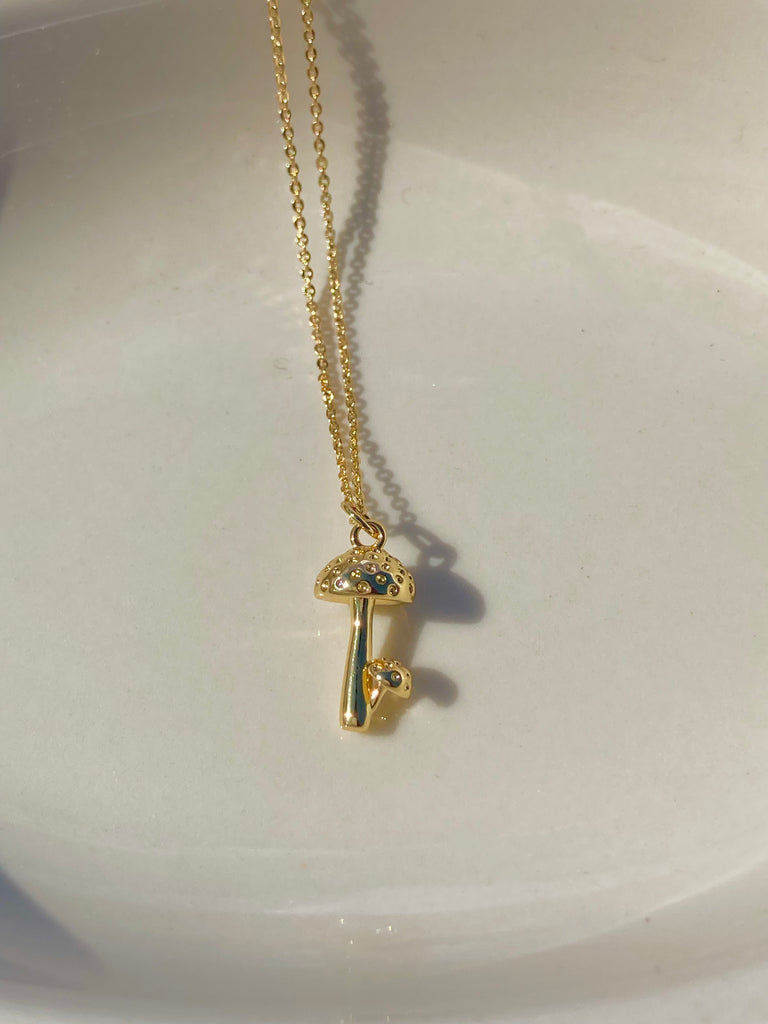 Maleah’s 14K Gold Filled Mushroom Necklace