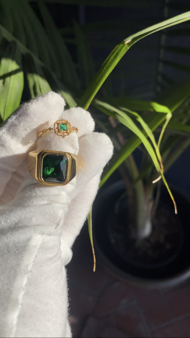 “I Promise” Gold Filled Promise Rings Set